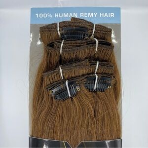 A Plus, 8pc Clip-On Hair Extension #6, 18” | 100% Remy Human Hair